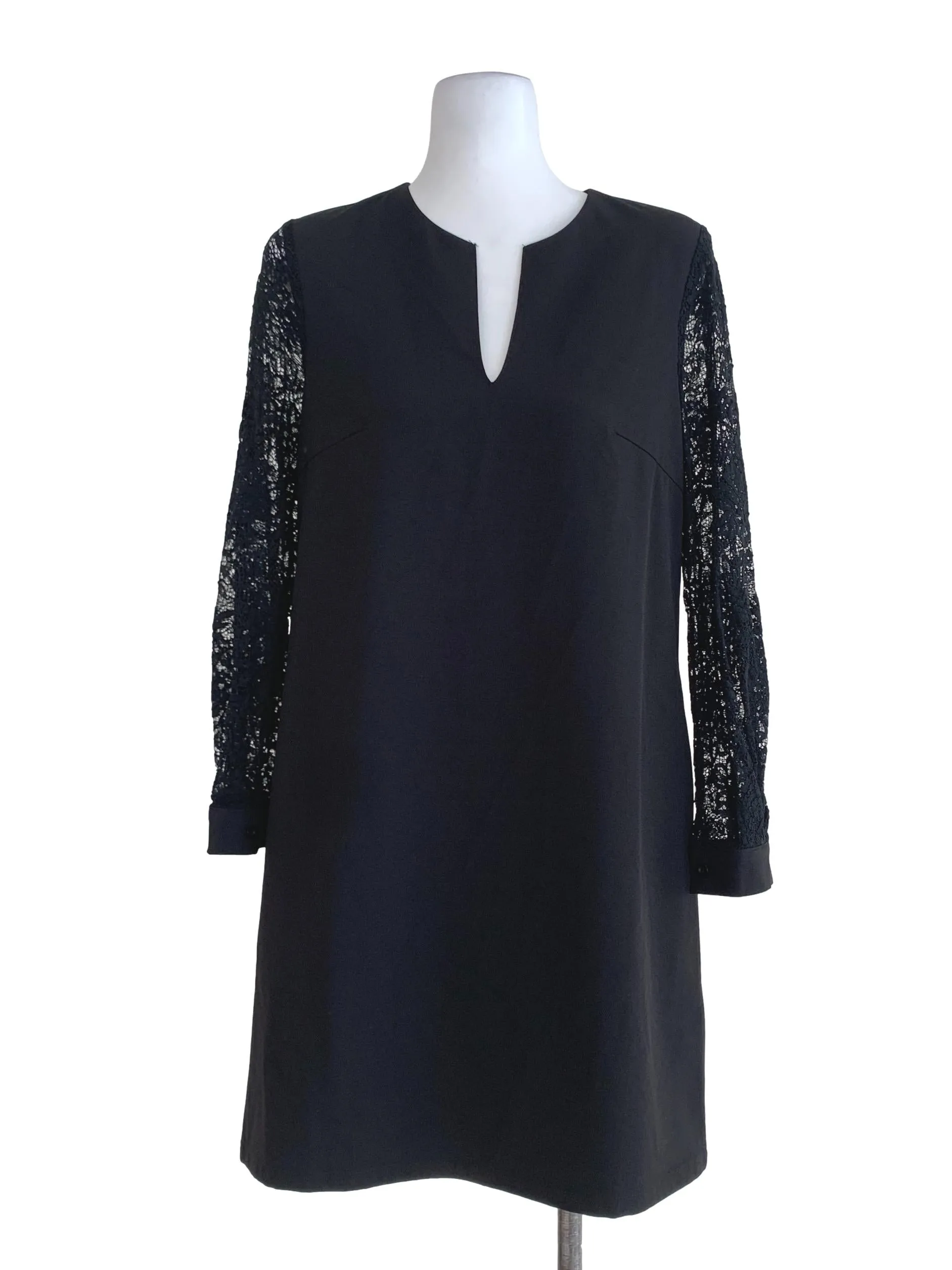 Black Plain Shift Dress