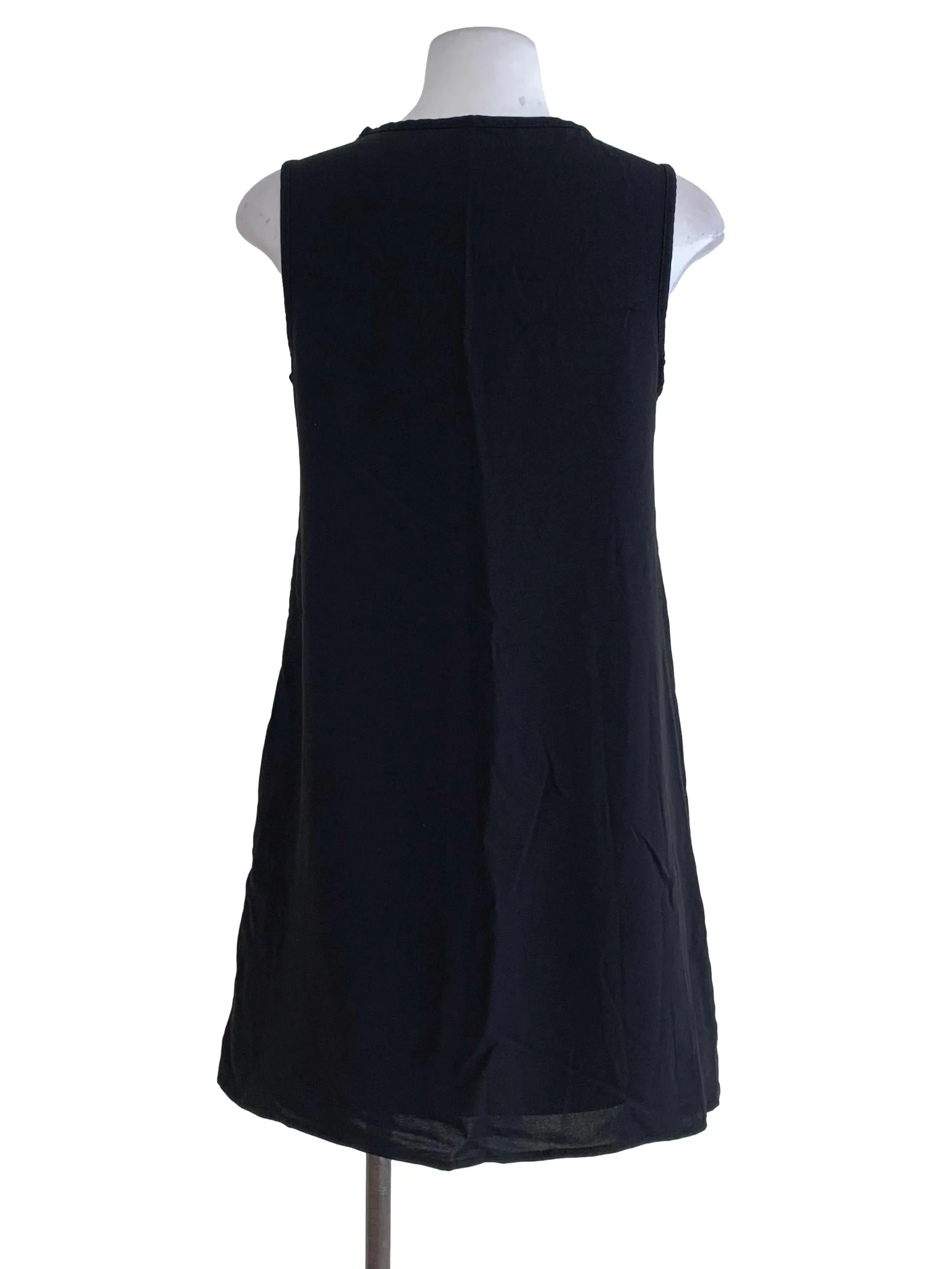 Black Plain Shift Dress