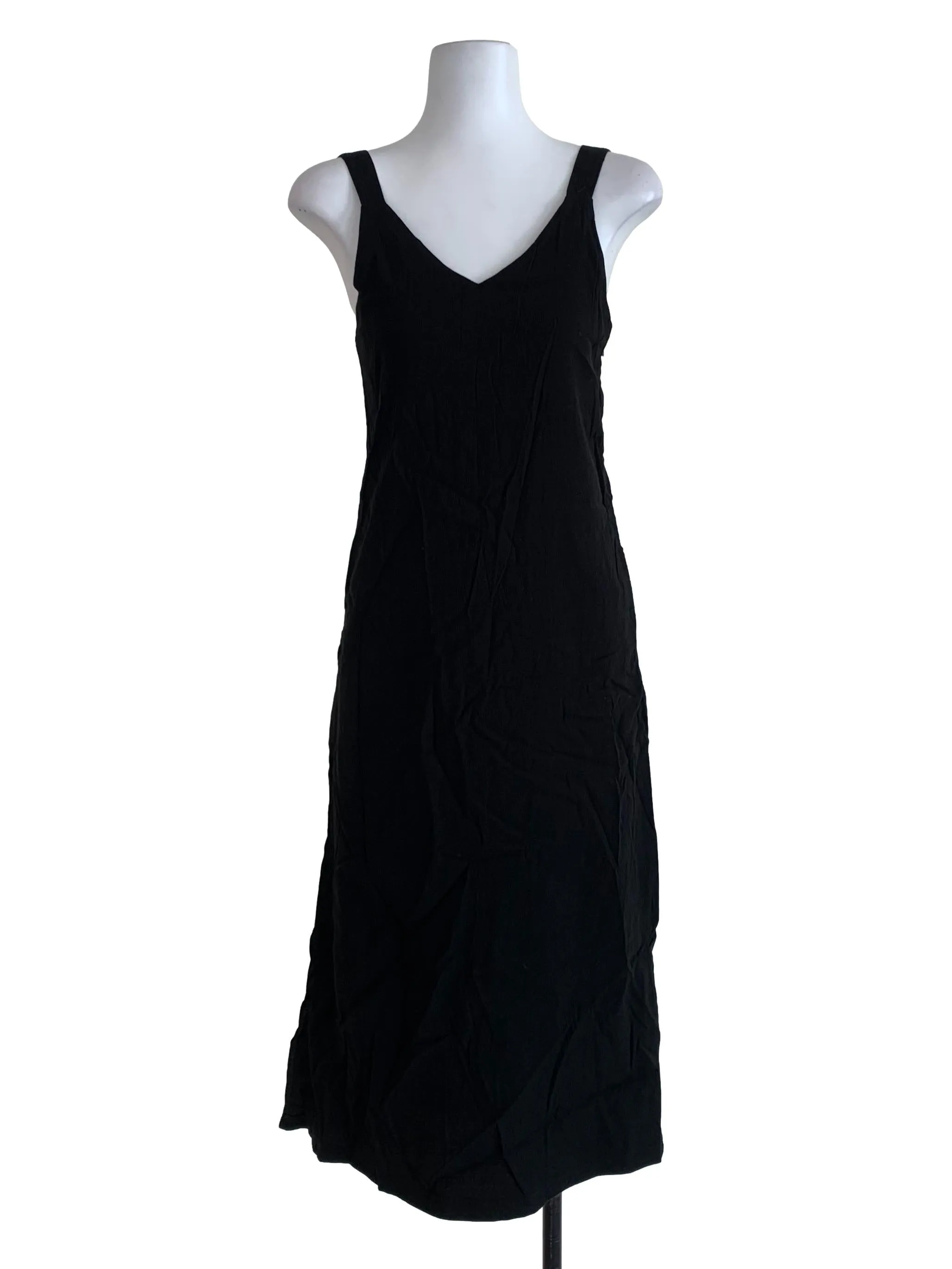 Black Plain Shift Dress