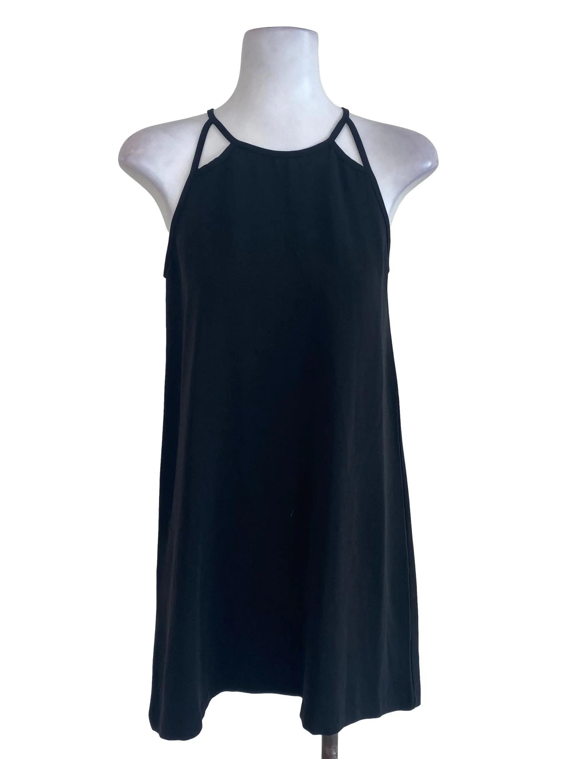 Black Plain Shift Dress