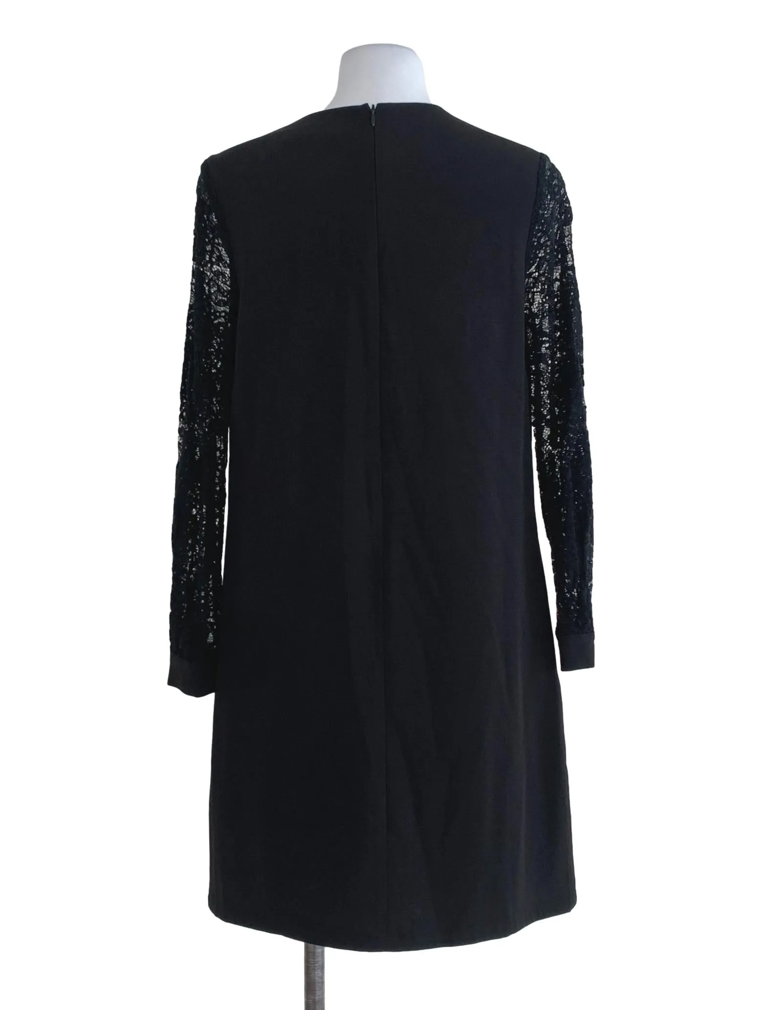 Black Plain Shift Dress