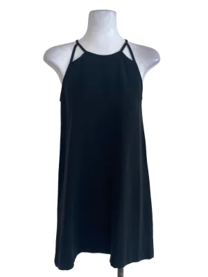 Black Plain Shift Dress