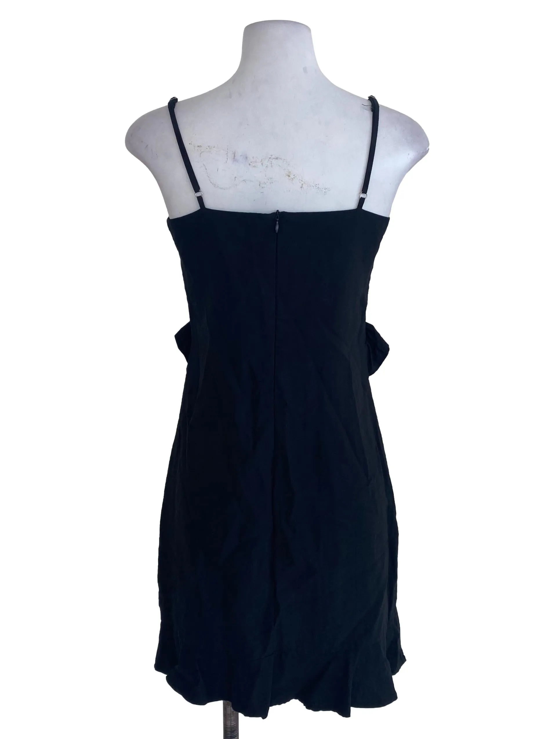 Black Ruffle Shift Dress