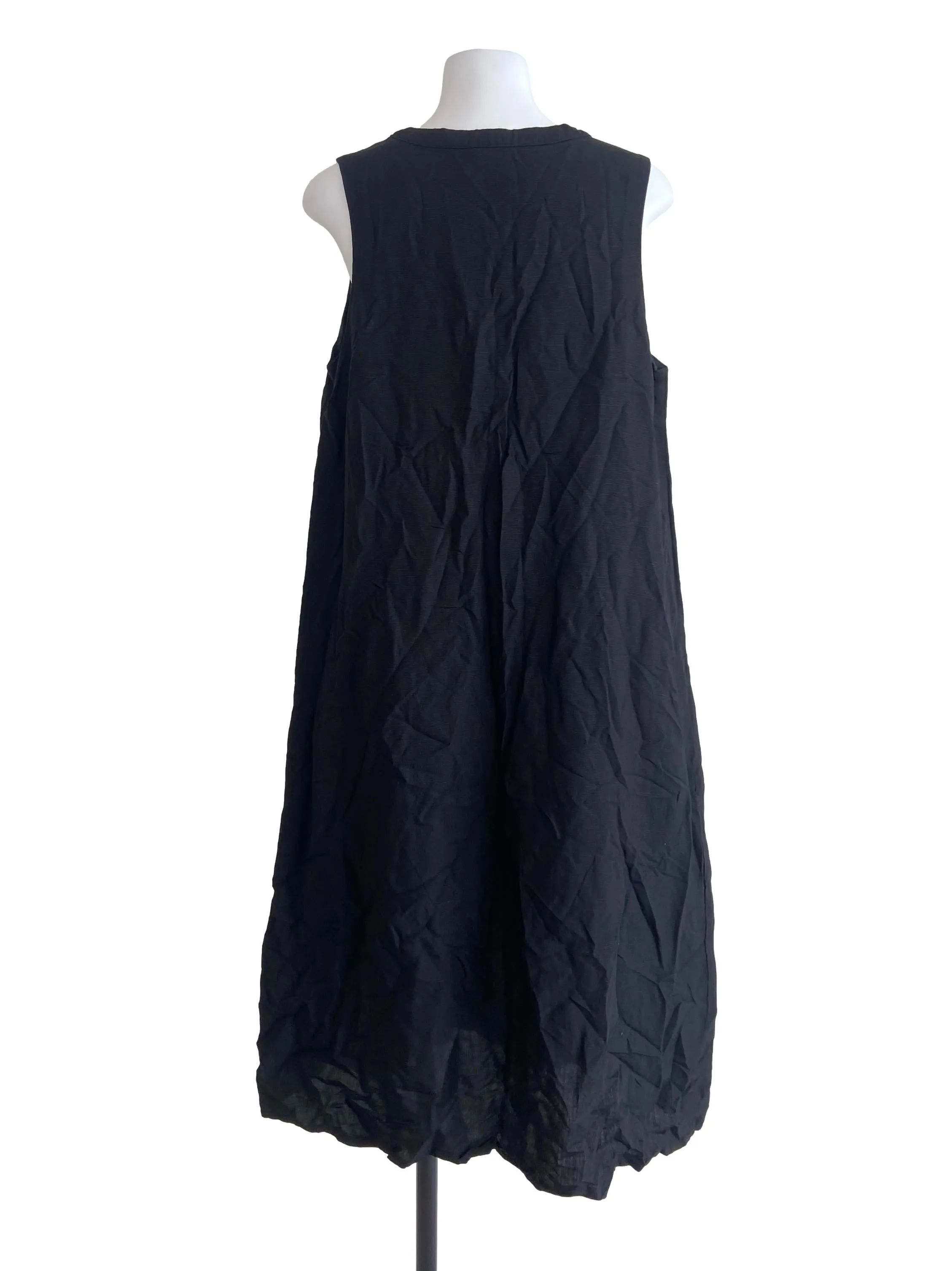 Black Shift Front Pocket Dress