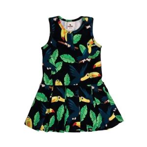 Black Toucan Sun Dress