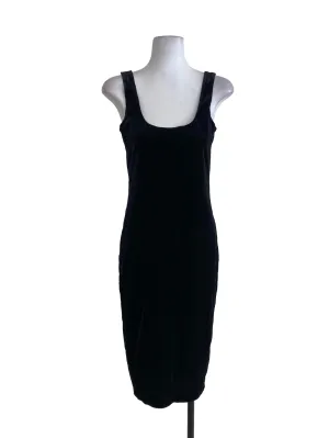 Black Velvet Shift Dress