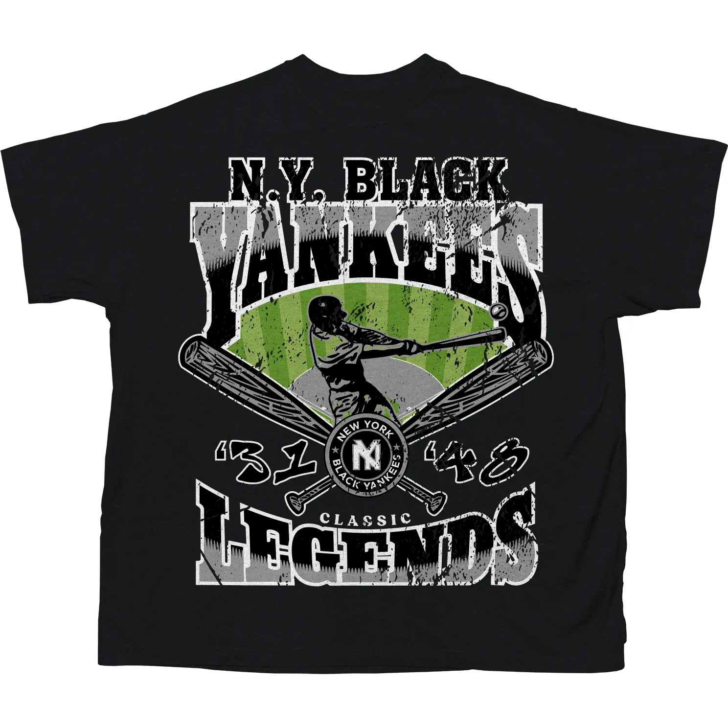 BLACK YANKEES LEGENDS T-SHIRT (BLACK)