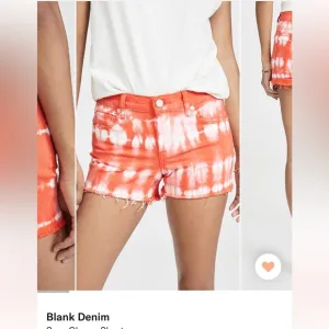 Blank denim tie dye shorts