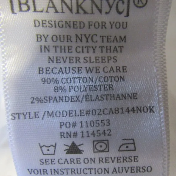 Blank NYC The Essex Cutoff Denim Shorts White 28