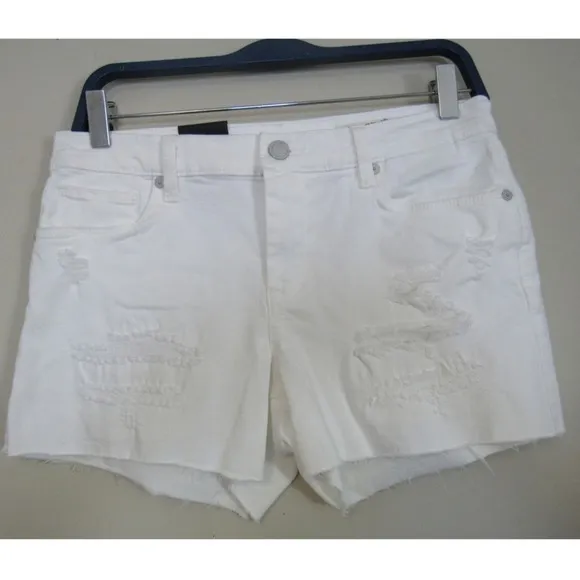 Blank NYC The Essex Cutoff Denim Shorts White 28