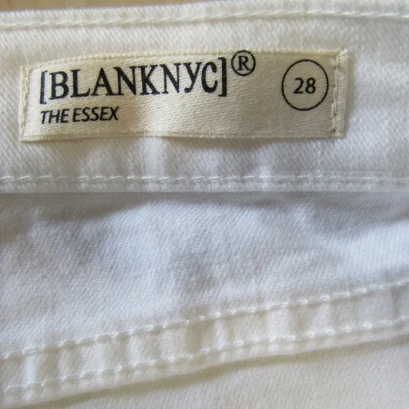 Blank NYC The Essex Cutoff Denim Shorts White 28