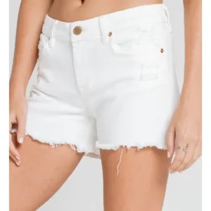 Blank NYC The Essex Cutoff Denim Shorts White 28
