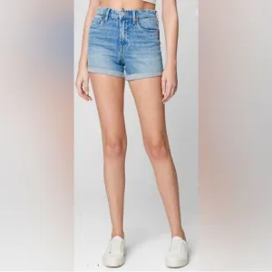 Blank NYC The Perry Mom Shorts Blue Denim Size 27 New in Package Tags