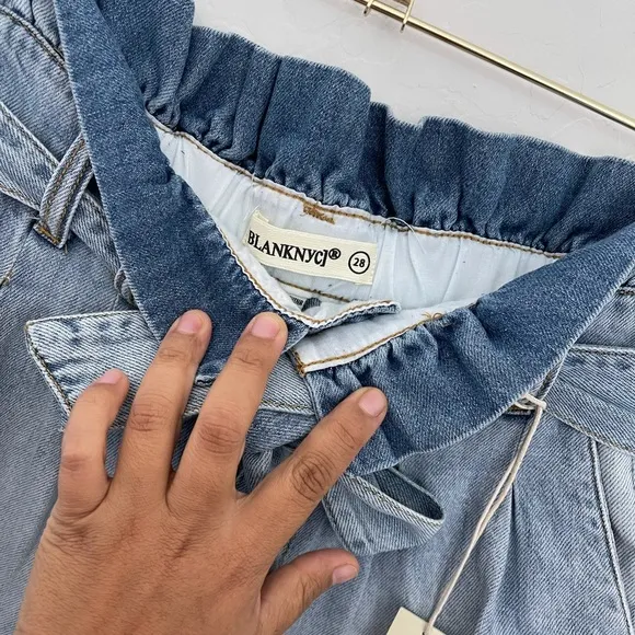 BlankNYC Paperbag High Waist Denim Shorts Sz 28