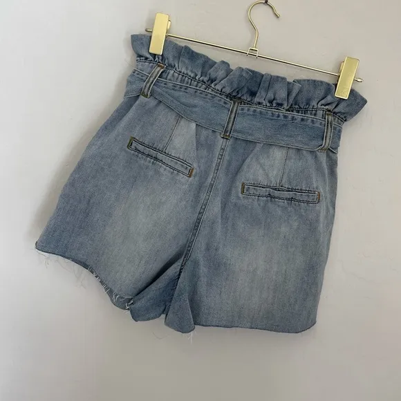 BlankNYC Paperbag High Waist Denim Shorts Sz 28