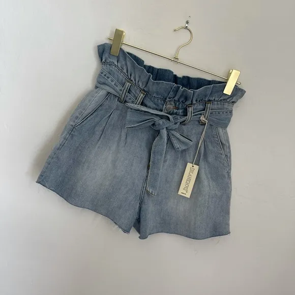 BlankNYC Paperbag High Waist Denim Shorts Sz 28