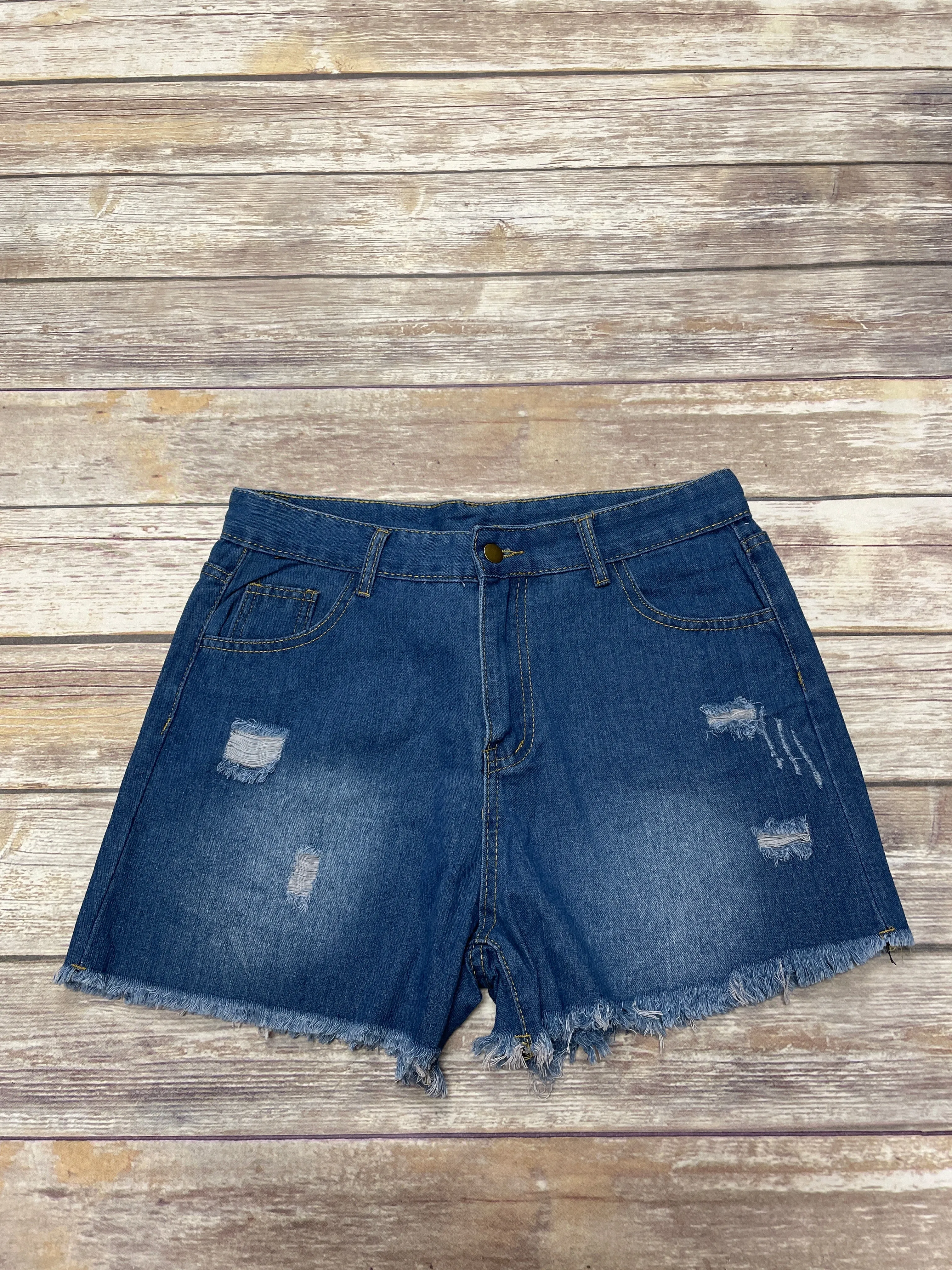 Blue Denim Shorts Cmf, Size Xl