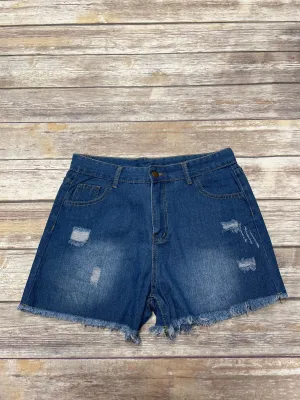 Blue Denim Shorts Cmf, Size Xl