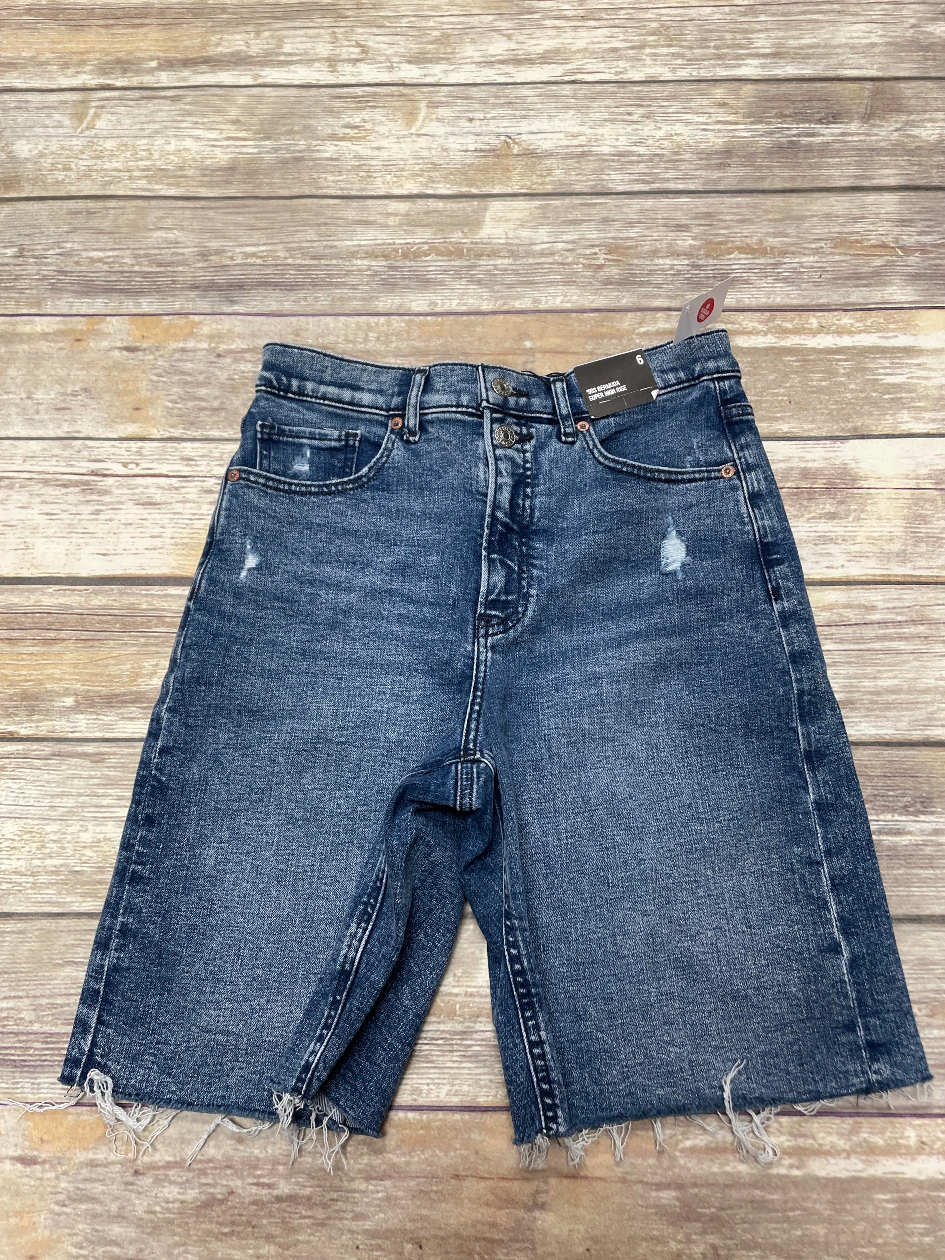 Blue Denim Shorts Express, Size 6