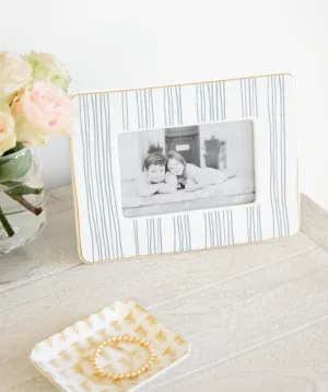 Blue Stripe Picture Frame