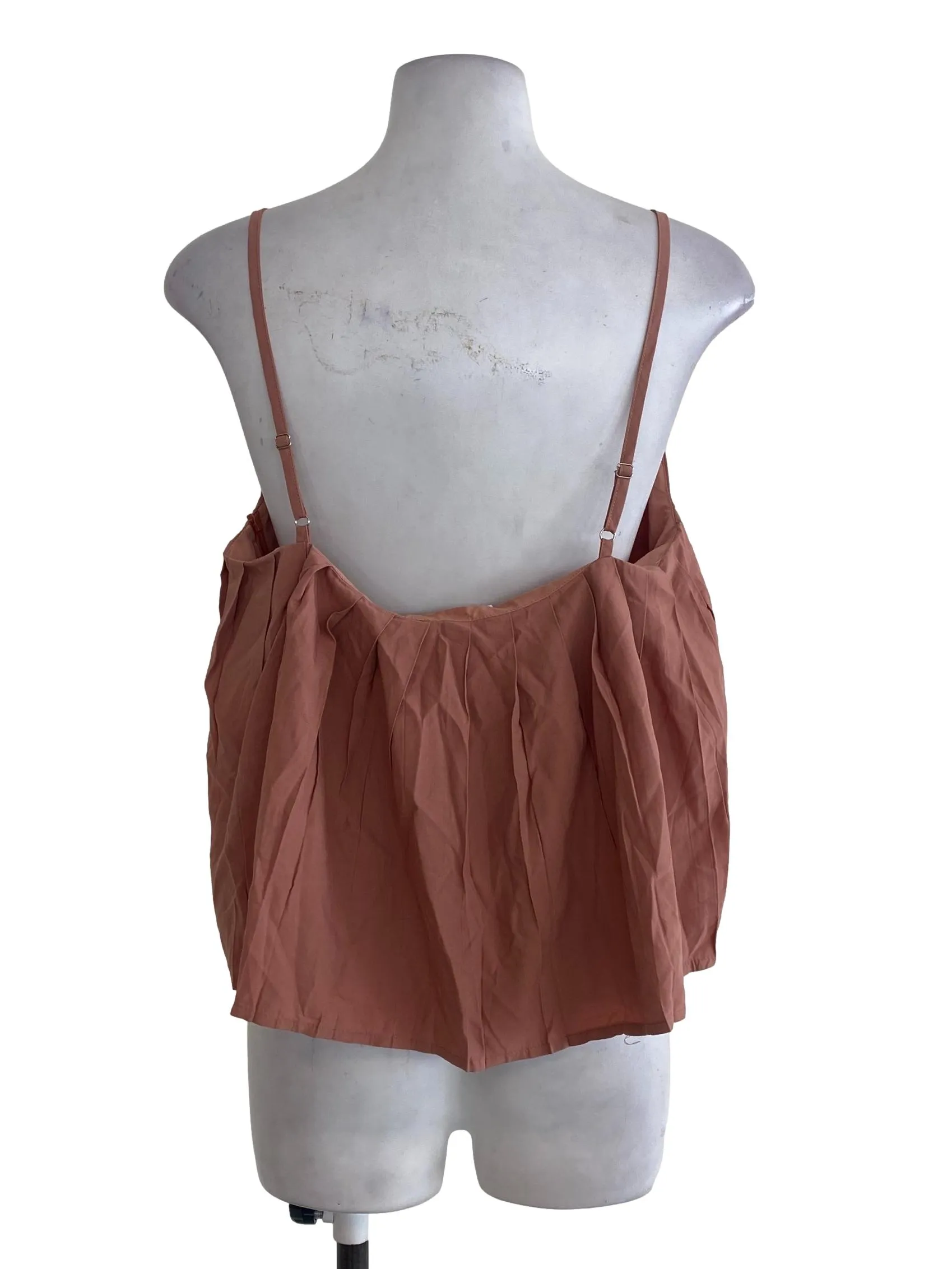 Blush Plain Sleeveless Top