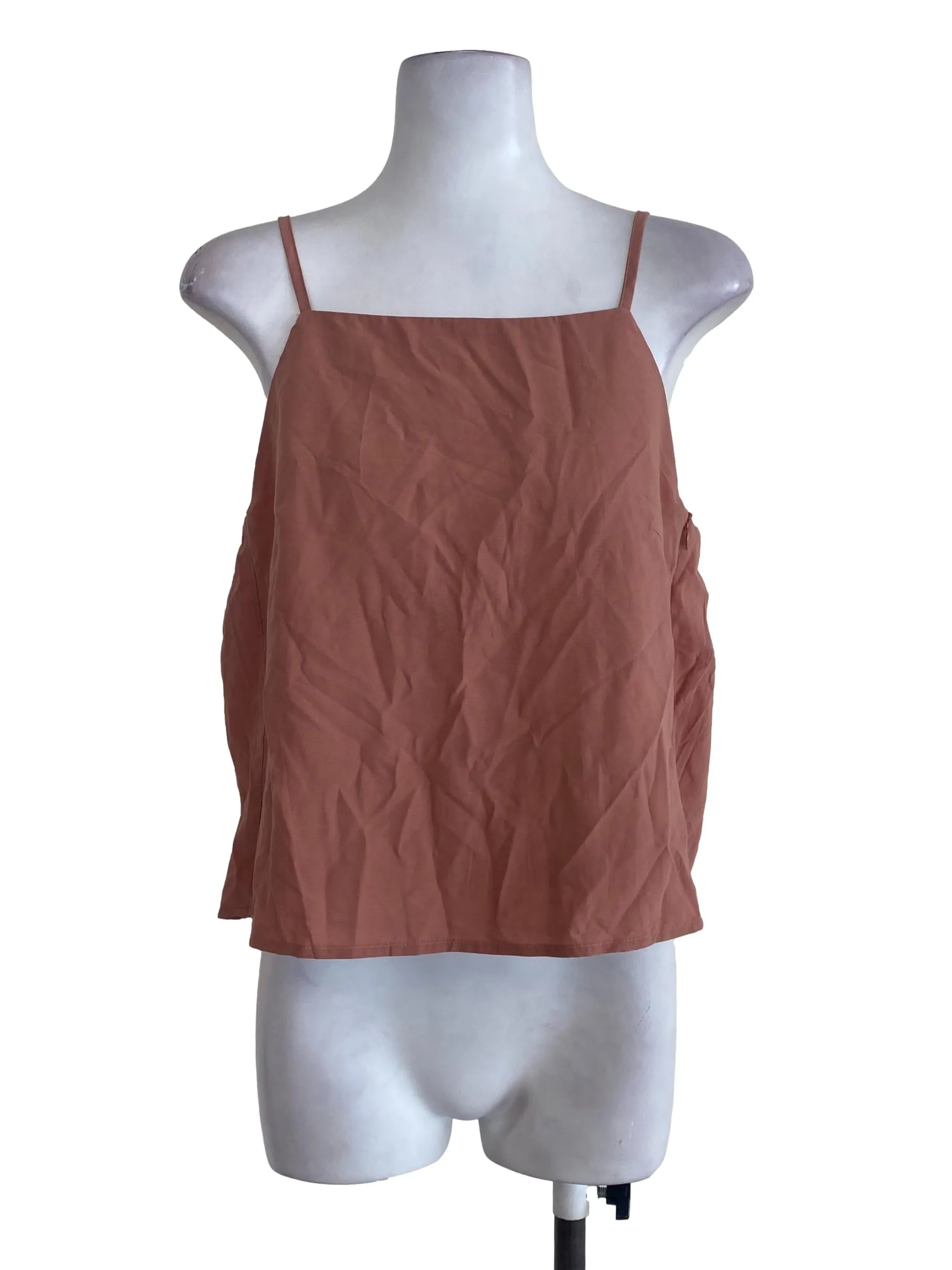 Blush Plain Sleeveless Top