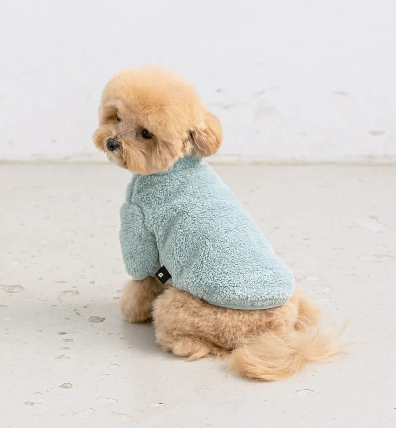Boa Zip-up Fluffy Fleece - Soda Blue