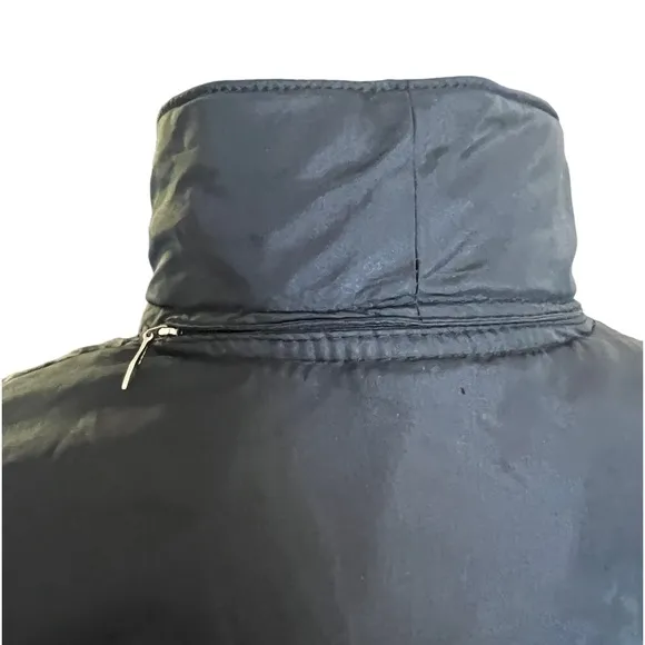 Bogner ski jacket vintage 1980s lightweight front zip with hidden hood and belt