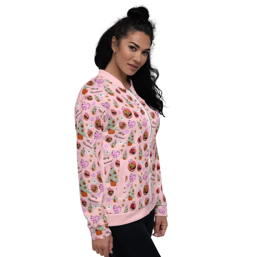 Bomber Jacket 'Pink Christmas'