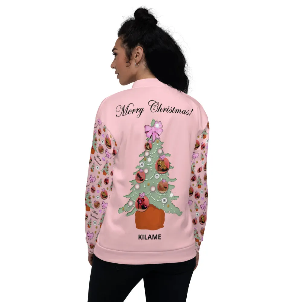 Bomber Jacket 'Pink Christmas'