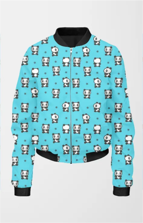 Bomber Jacket (Women) - Cheeky Baby Pandas
