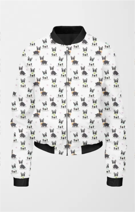 Bomber Jacket (Women) - French Bulldog Buddies