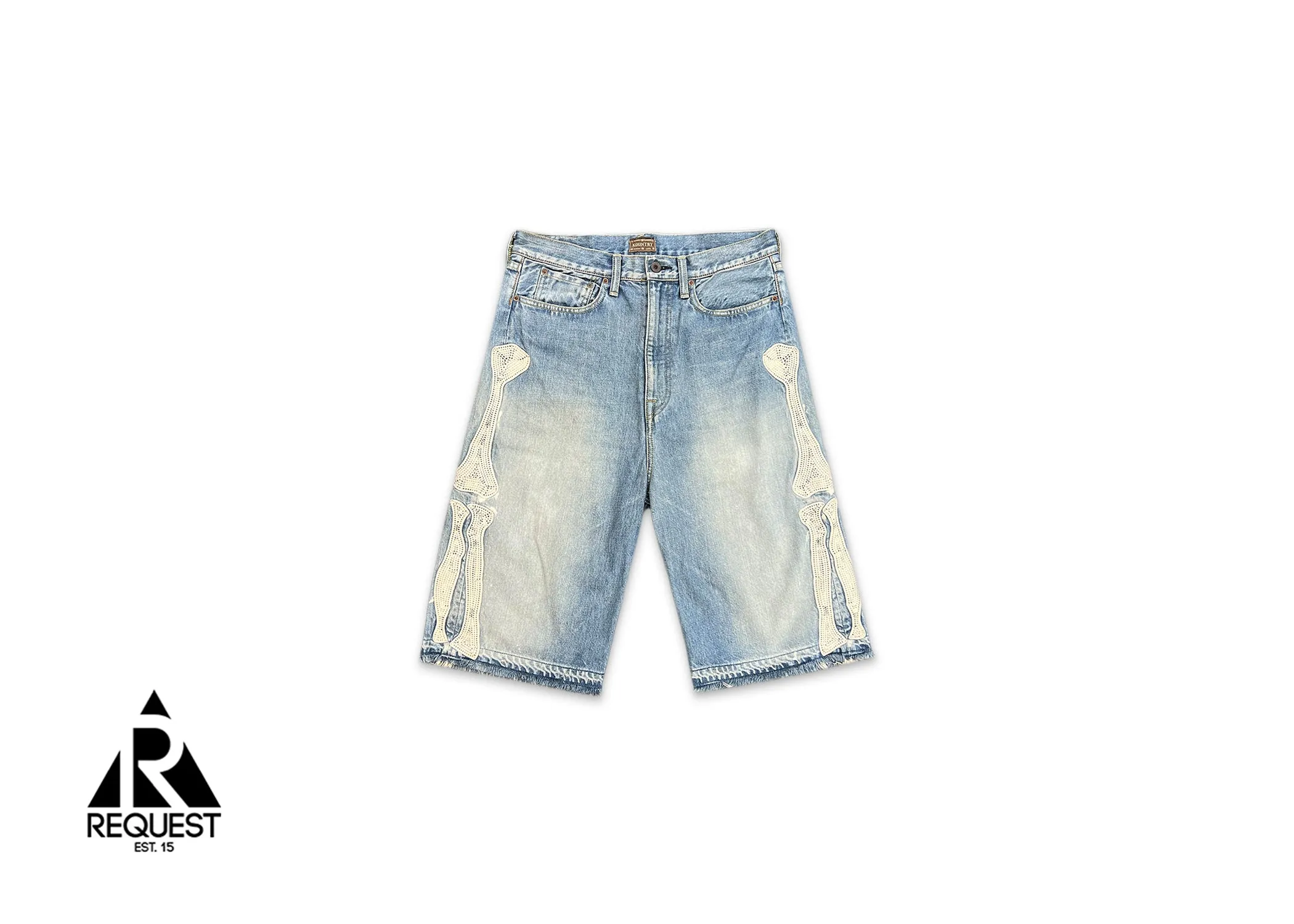 Bone 5 Pocket Denim Shorts "Blue"
