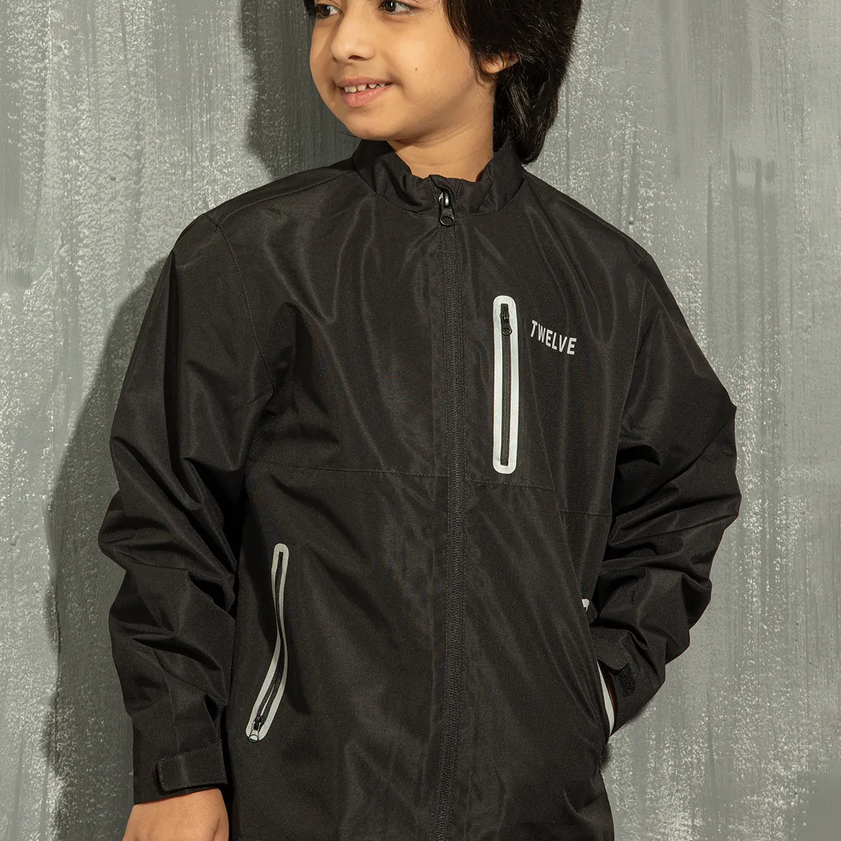 Boys Bomber Jacket- Black 1