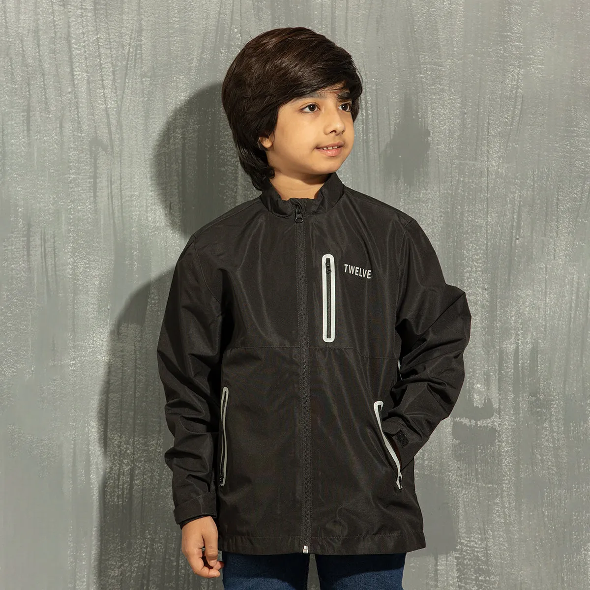 Boys Bomber Jacket- Black 1