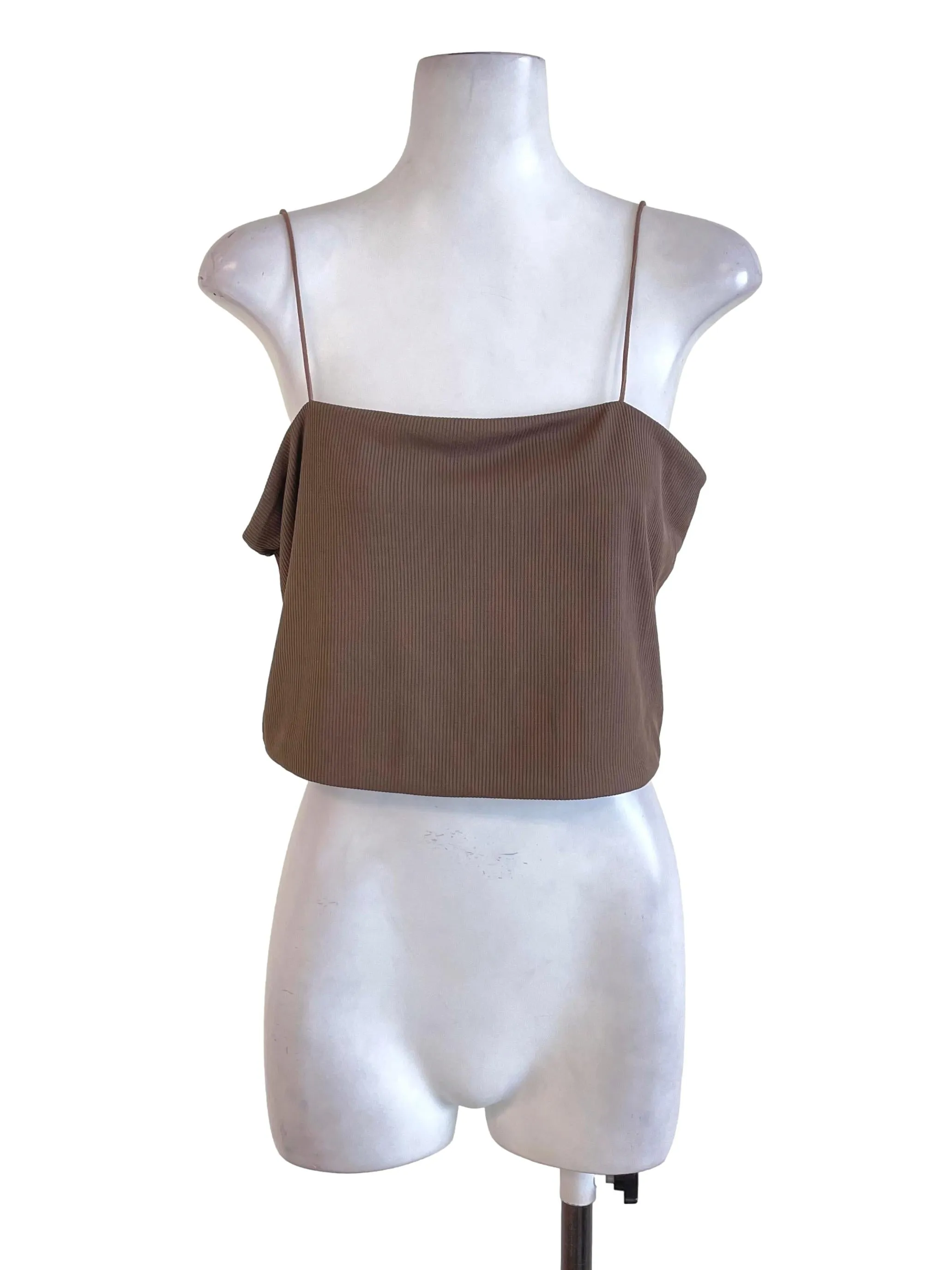 Brown Spaghetti Strap Top