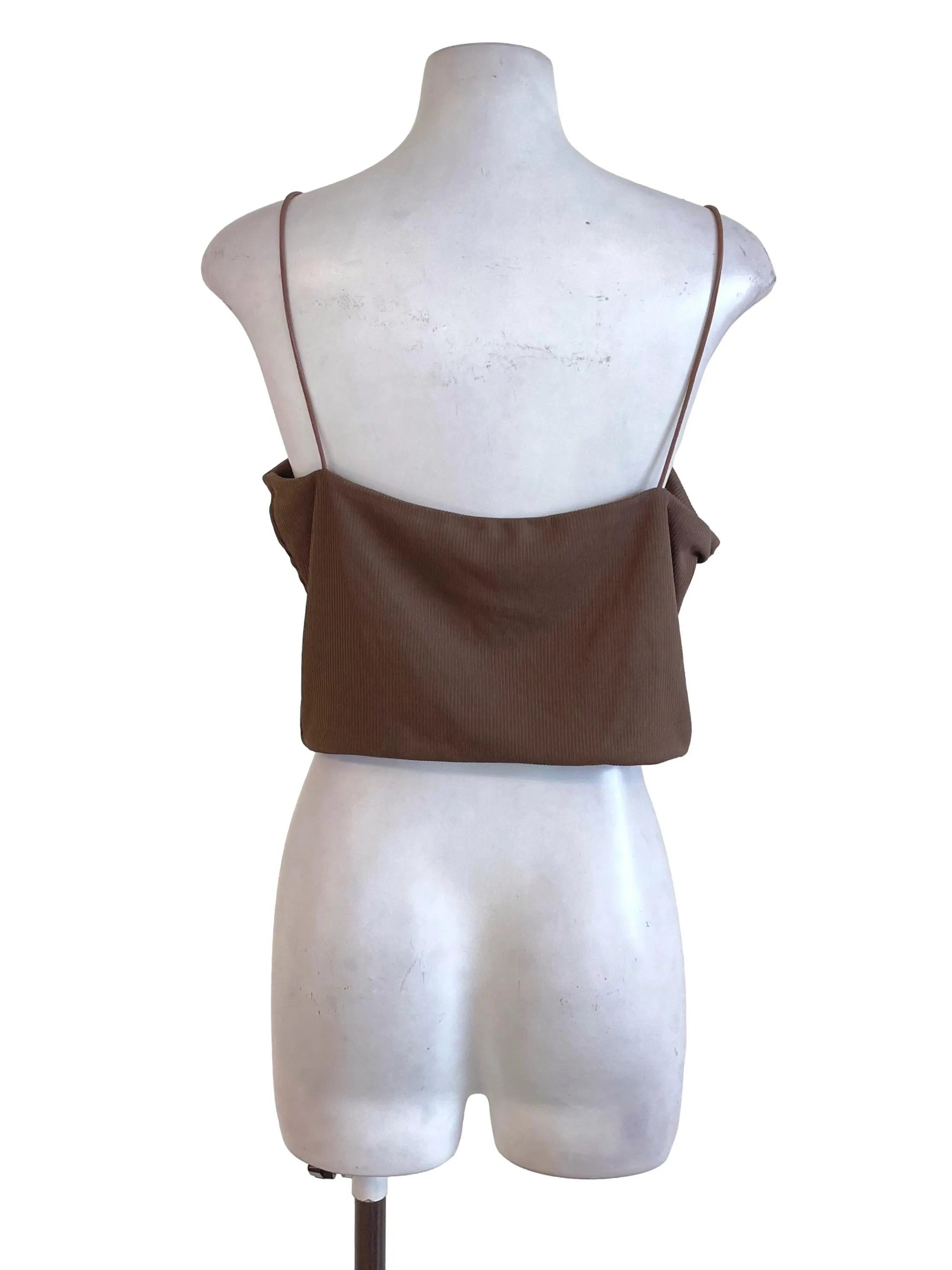 Brown Spaghetti Strap Top