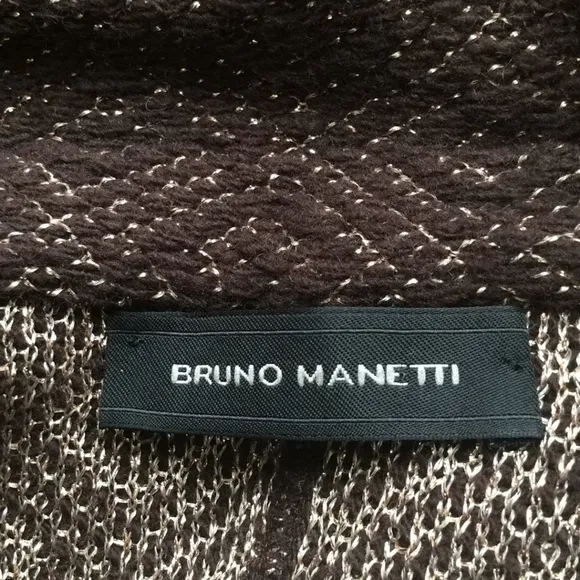 Bruno Manetti  Dark Brown W/Gold Blazer Sz-14