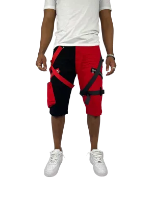 BT-BTS222275X- B&T 2-Tone Strap Cargo Shorts