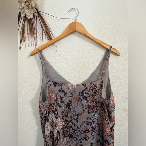 CAbi Floral Pattern Fresco Shift Pocket Dress Size Medium