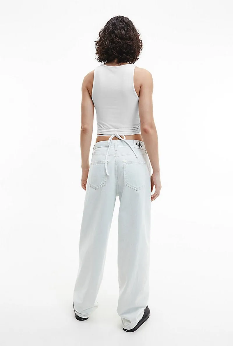 CALVIN KLEIN TIE WAIST TANK TOP