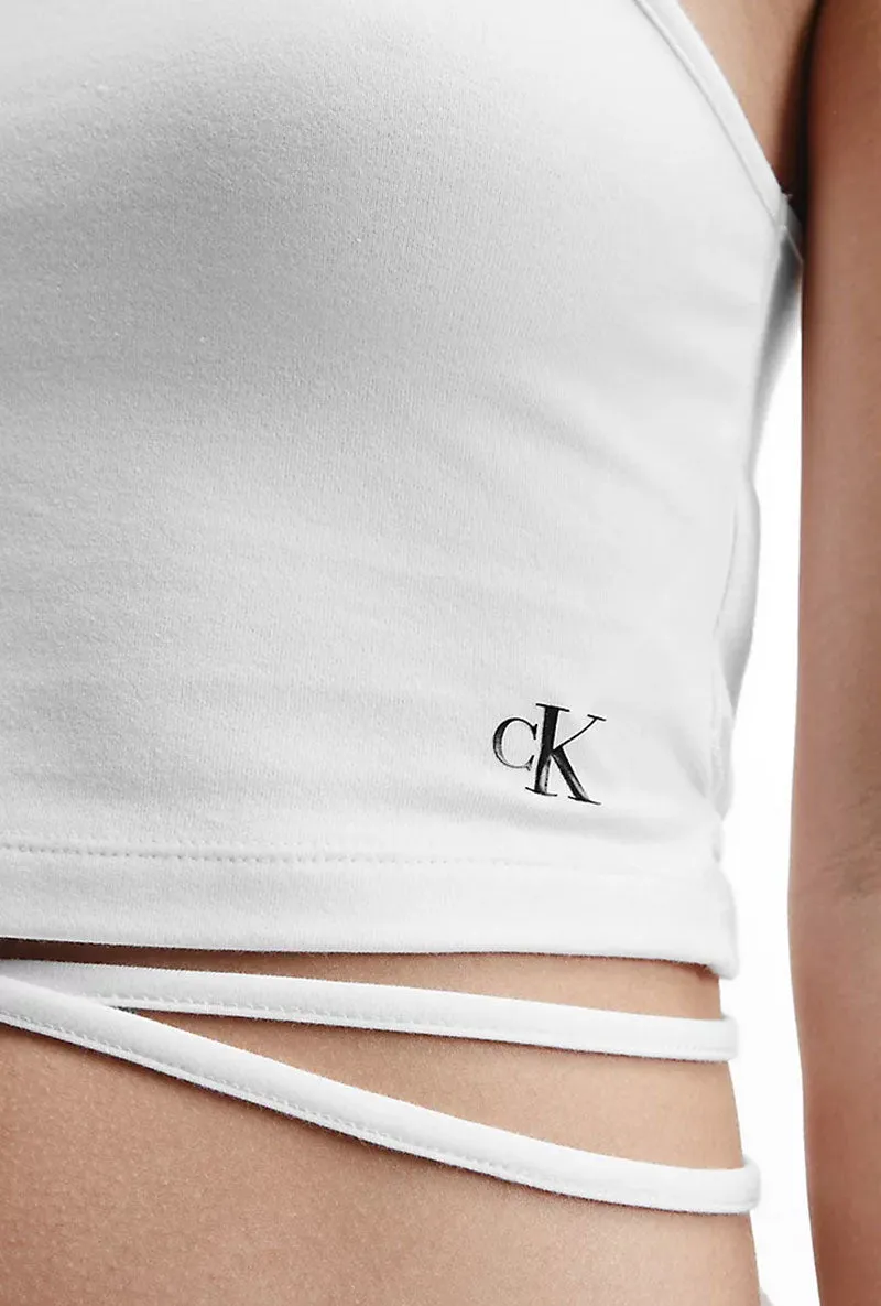CALVIN KLEIN TIE WAIST TANK TOP