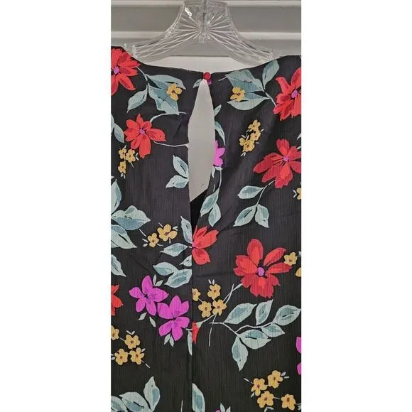 Calvin Klein‎ Women's Floral Ruffle Bell Sleeve Shift Dress Size:8 NWT