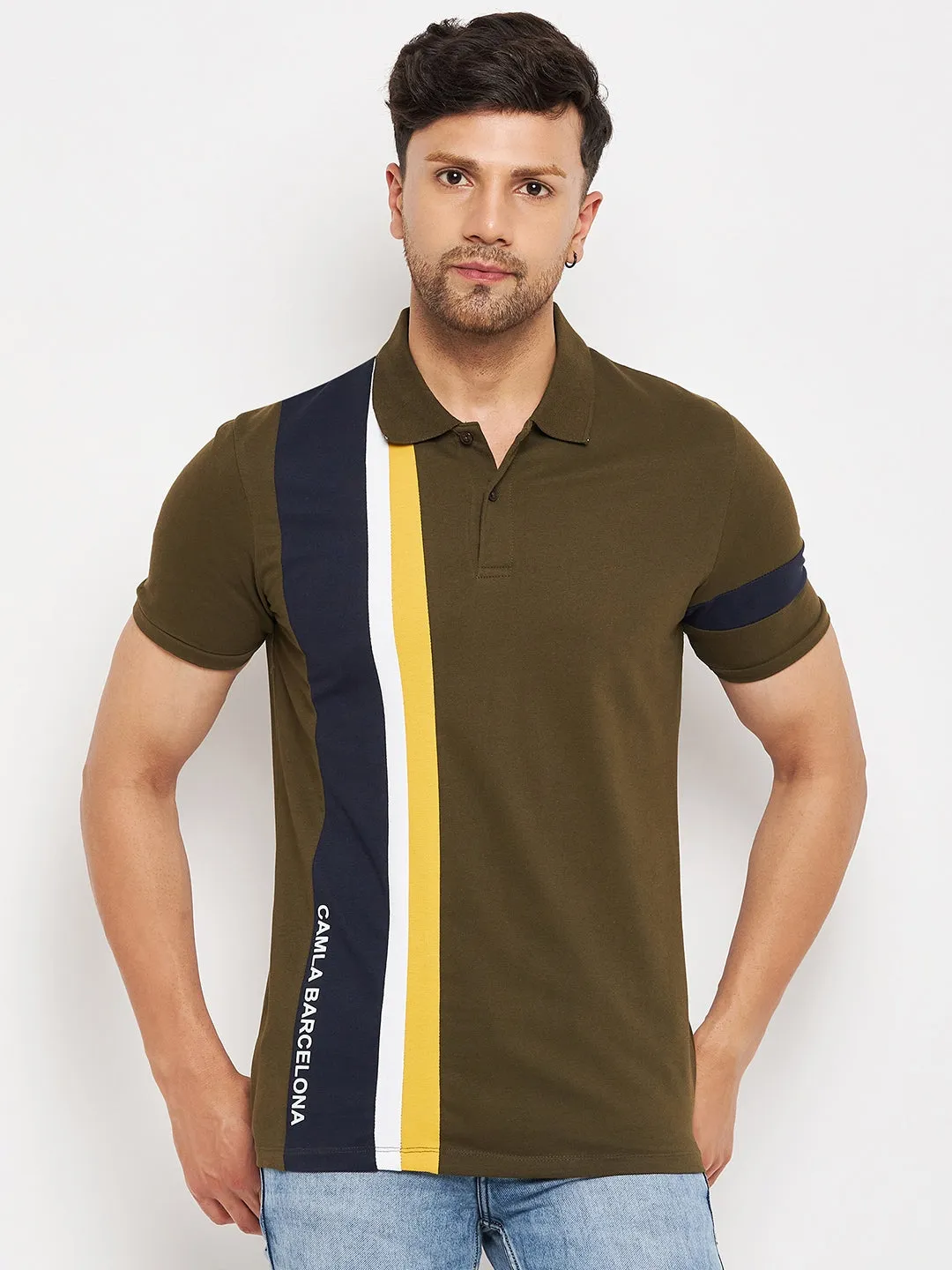 Camla Green T- Shirt For Men