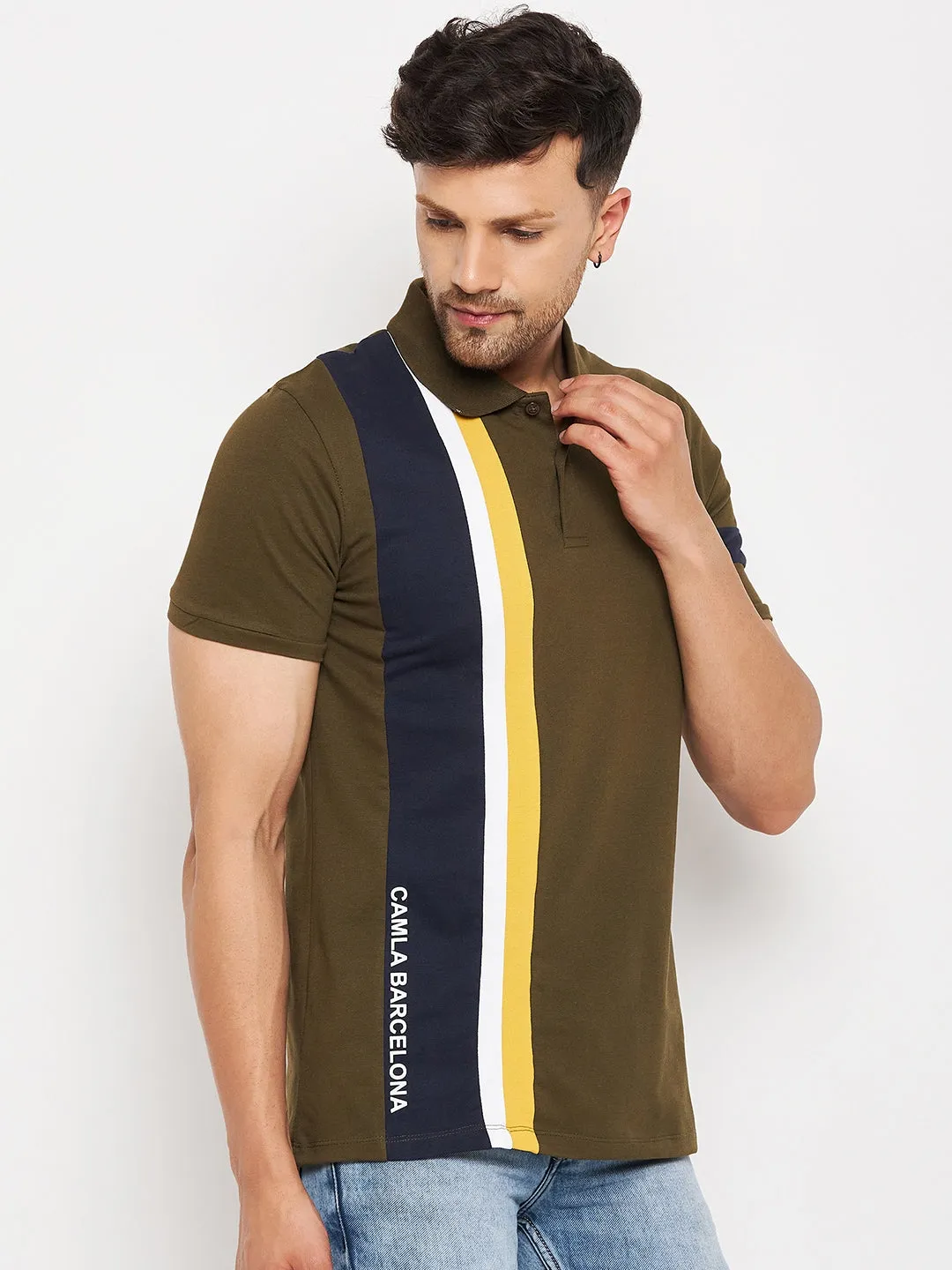 Camla Green T- Shirt For Men