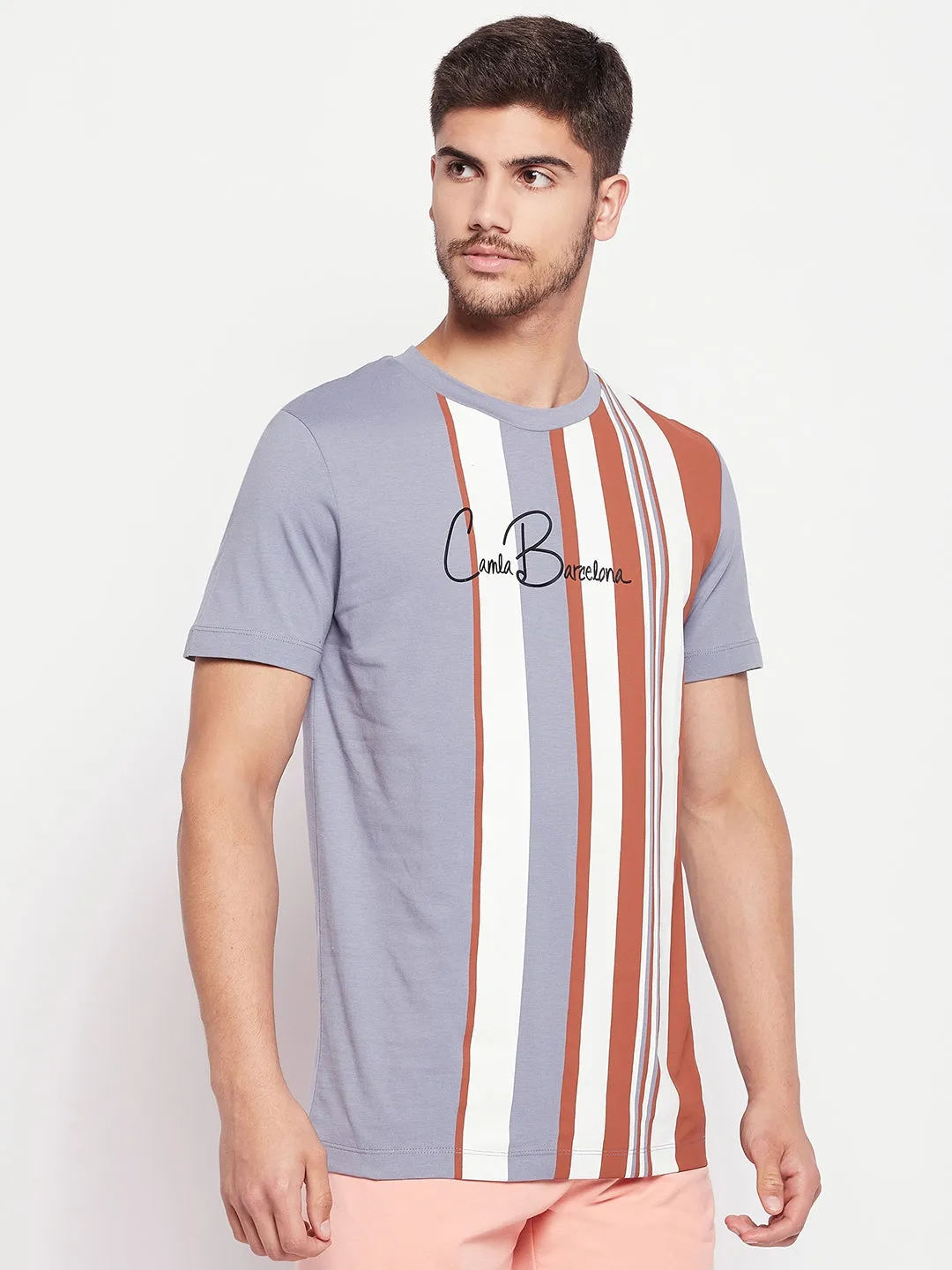 Camla Grey Men T- Shirt