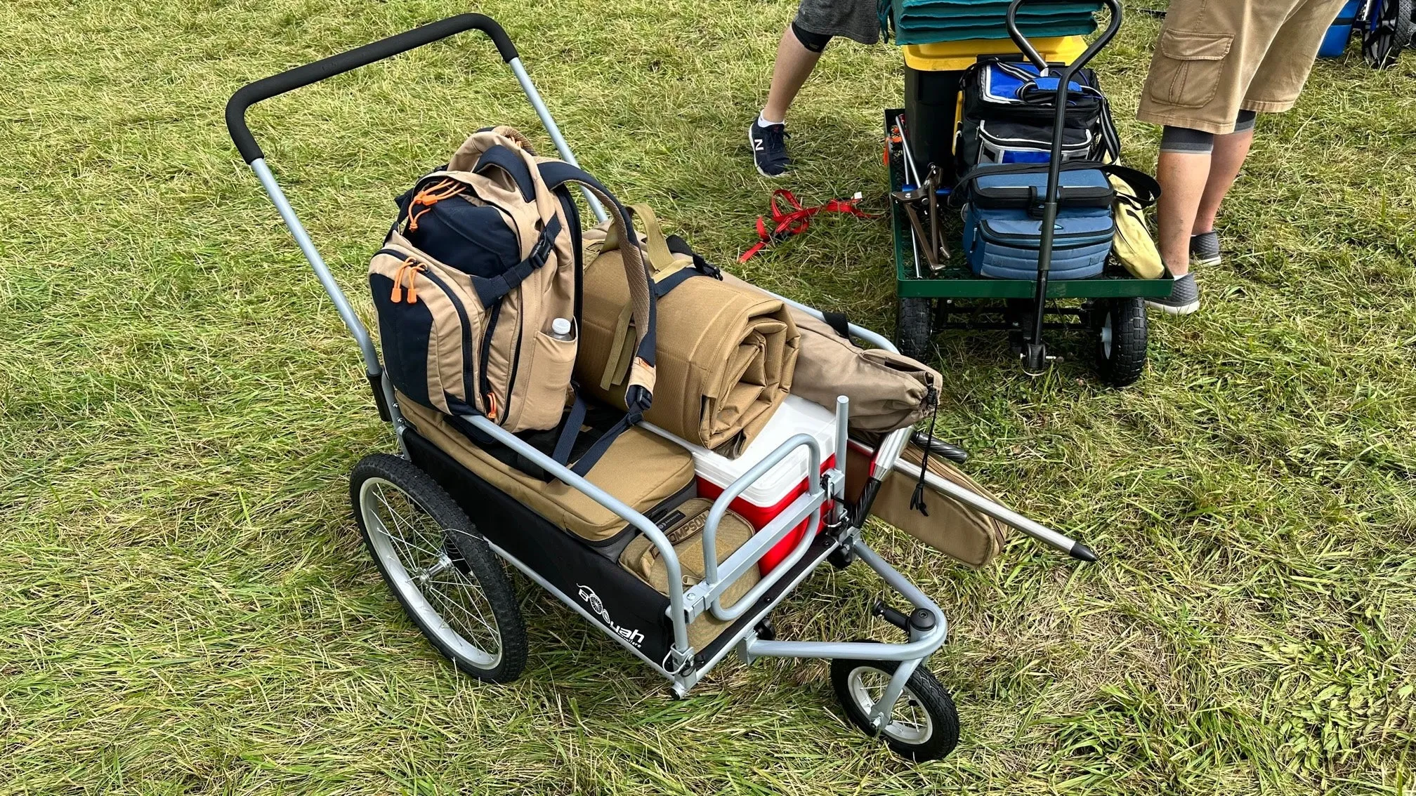 Cargo Beach Cart Stroller Wagon and Bike Bicycle Trailer with Suspension.