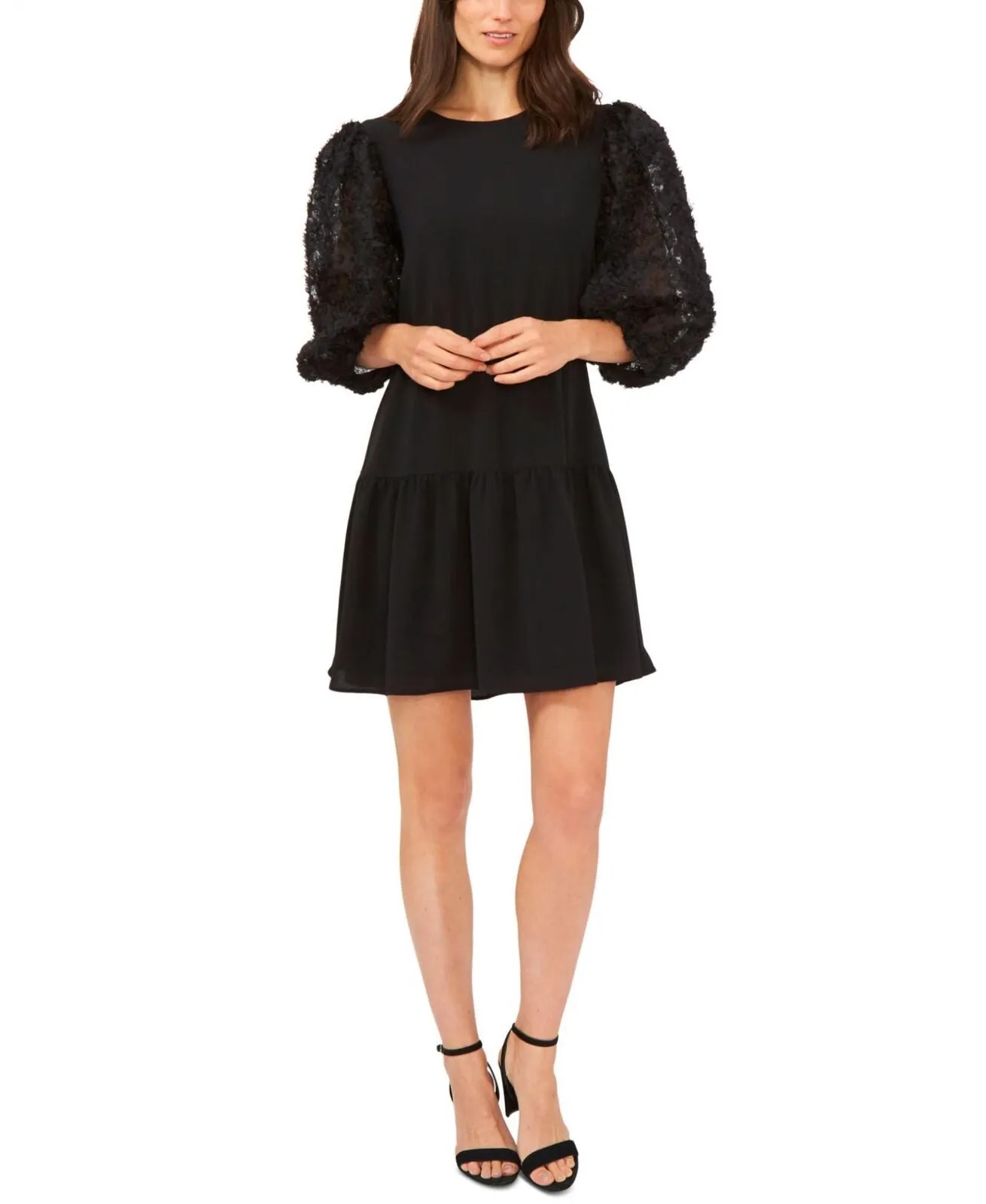 Cece Womens Floral-Sleeve Mini Dress 7061904