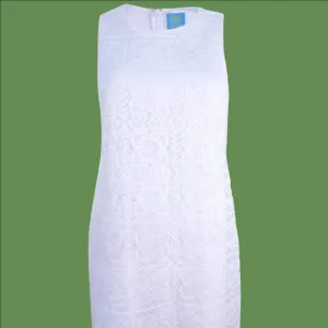 CeCe Women's Lace Shift Dress, Ultra White, Size 2