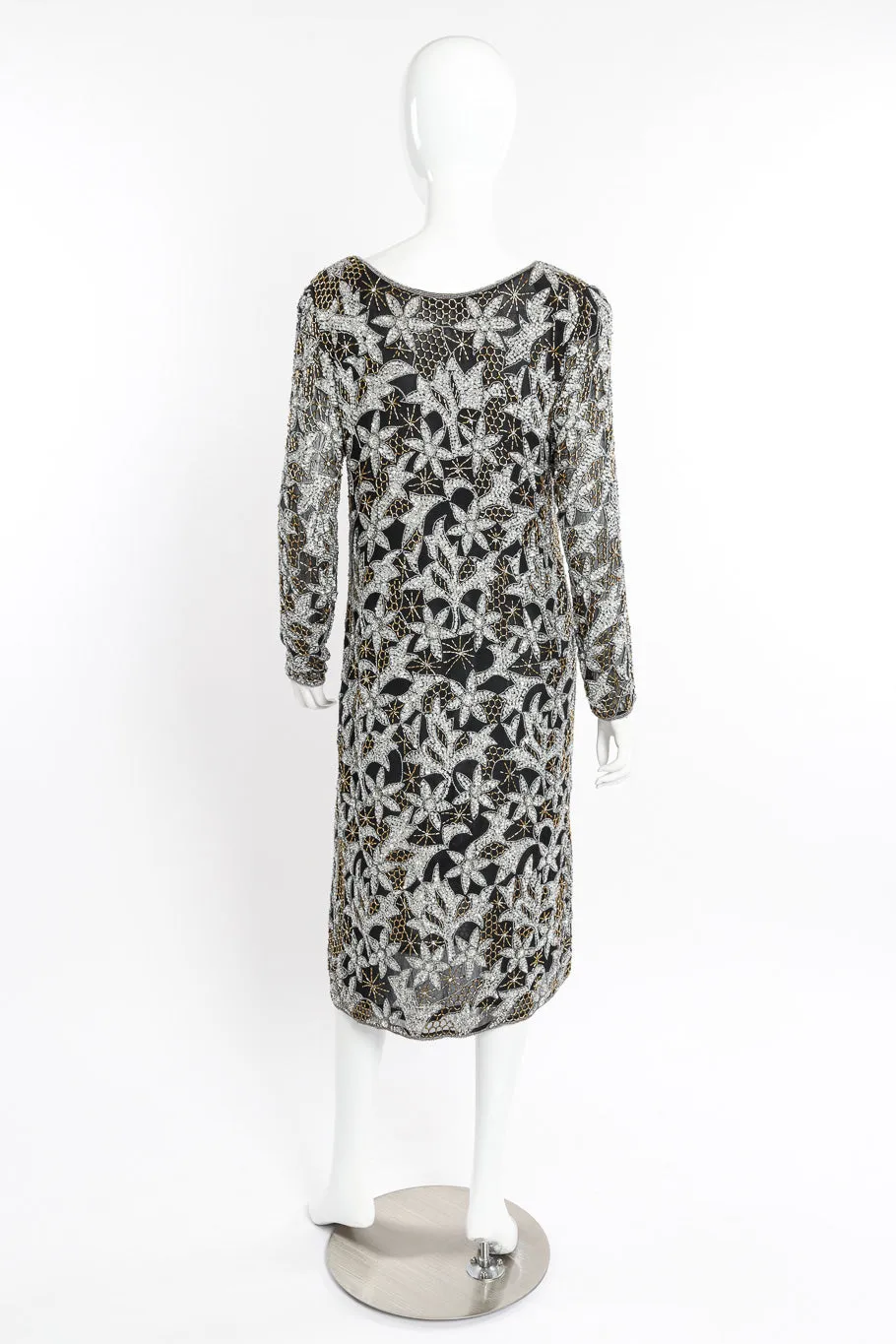 Celestial Beaded Shift Dress